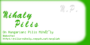 mihaly pilis business card